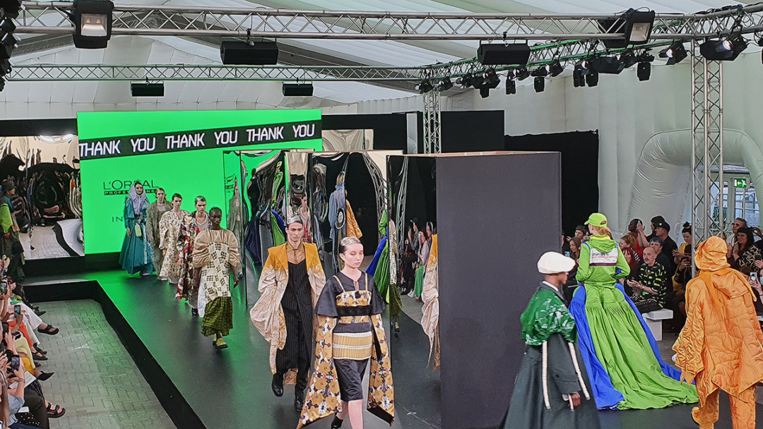 Fashion show production lighting, AV, catwalk, set, runway UK